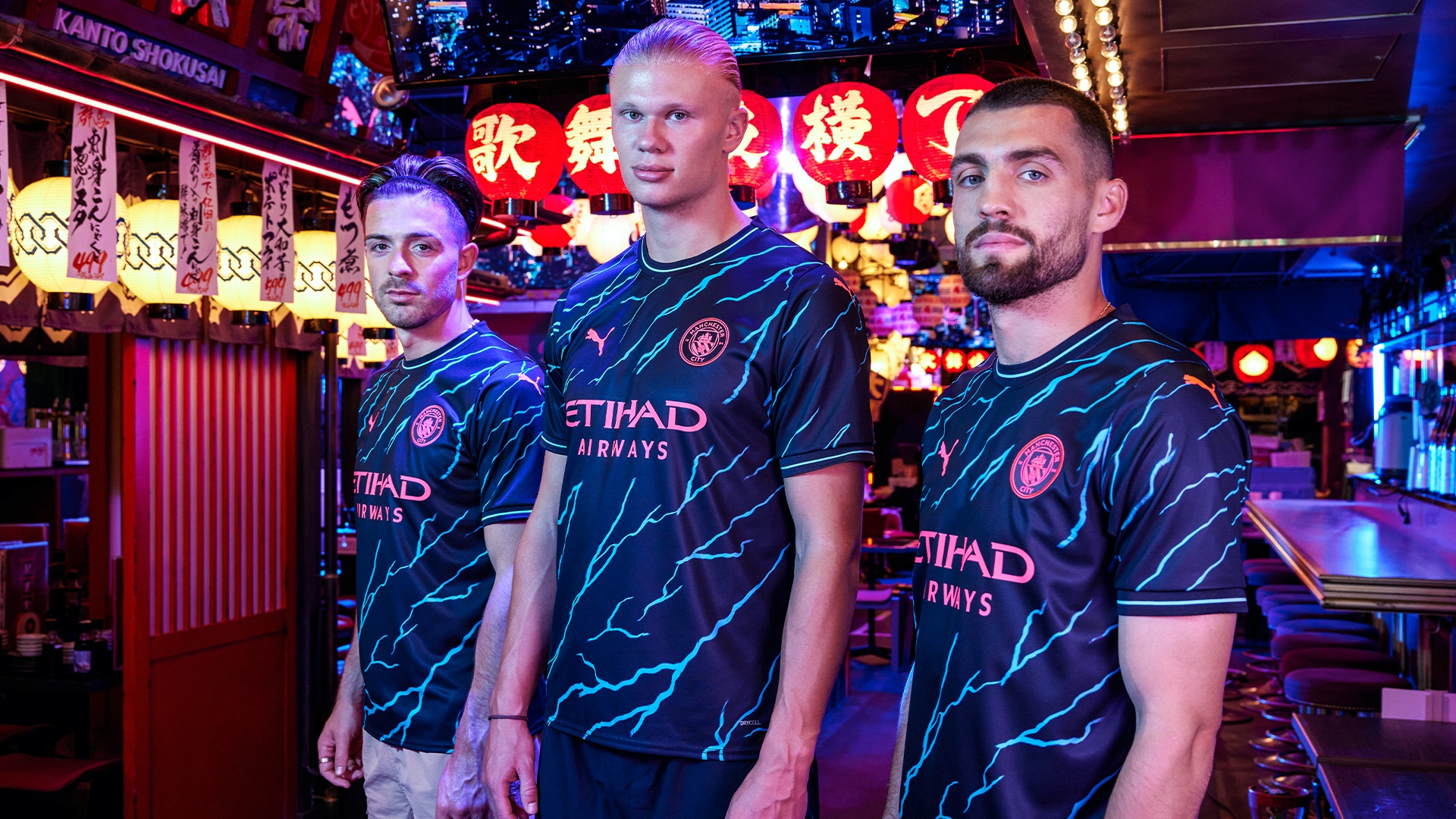 PUMA and treble winners Manchester City today launch the electrifying Manchester City Third kit.